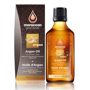 Moroccan Gold Series Argan Oil with Pure Moroccan Argan Oil, 1.7 fl oz / 50 ml